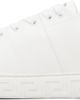 Versace Versace Off-White Greca Faux-Leather Sneakers - 3