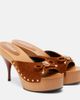 Versace Versace Opera Medusa suede mules - 1