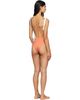 Versace Versace Orange & White Printed One-Piece Swimsuit - 3