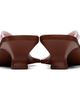 Versace Versace Pink & Brown Sophie Rubber Thong Heeled Sandals - 2