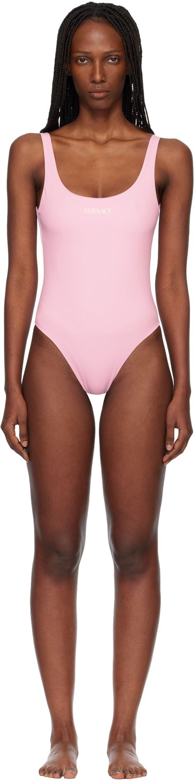 Versace Versace Pink One-Piece Swimsuit