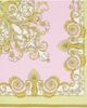 Versace Versace Pink Printed Silk Twill Scarf - 1