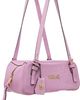 Versace Versace Pink 'Versace Tag' Suede Bowling Bag - 2
