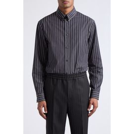 Versace Versace Pinstriped Long Sleeve Cotton Shirt