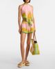 Versace Versace Printed cotton and silk voile shorts - 5