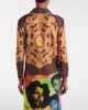 Versace Versace Printed cropped silk twill shirt - 7