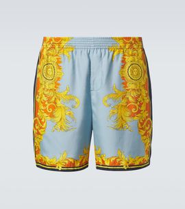 Versace Versace Printed silk shorts