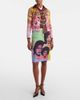 Versace Versace Printed silk twill midi skirt - 2