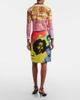 Versace Versace Printed silk twill midi skirt - 3