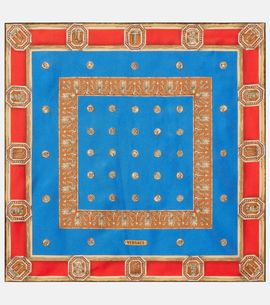 Versace Versace Printed silk twill scarf