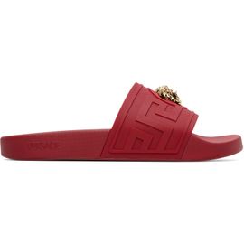 Versace Versace Red 'La Medusa' Slides