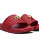 Versace Versace Red 'La Medusa' Slides - 4