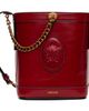 Versace Versace Red Pivot Mini Leather Bucket Bag - 1