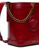 Versace Versace Red Pivot Mini Leather Bucket Bag - 2