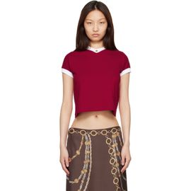 Versace Versace Red Stretch Cotton-Jersey T-shirt