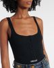 Versace Versace Ribbed-knit logo cotton-blend bodysuit - 5