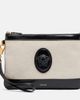 Versace Versace RiviÃ¨re leather-trimmed canvas pouch - 1