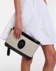 Versace Versace RiviÃ¨re leather-trimmed canvas pouch - 2