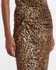 Versace Versace Safety Pin gathered leopard-print pencil skirt - 4