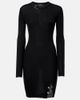 Versace Versace Safety Pin ribbed-knit minidress - 1