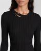 Versace Versace Safety Pin ribbed-knit minidress - 4