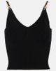 Versace Versace Safety Pin ribbed-knit top - 1
