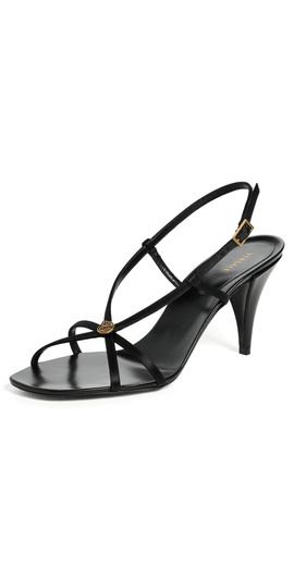 Versace Versace Sandal T.80 Fabric 1B55J Black Gold '82