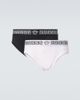 Versace Versace Set of 2 Greca Border cotton-blend briefs - 1