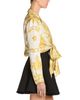 Versace Versace Silk Twill Plunging Neck Top - 4