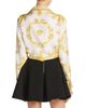 Versace Versace Silk Twill Plunging Neck Top - 6