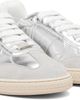 Versace Versace Silver Greca Court Metallic Sneakers - 4