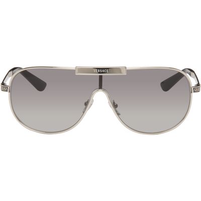 Versace Versace Silver Greca Sunglasses