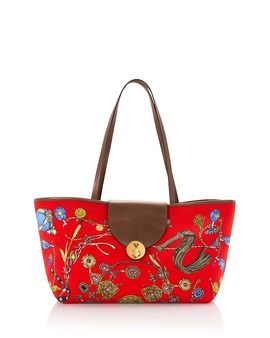 Versace Versace Small Embellished Cotton Tote Bag
