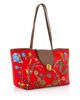 Versace Versace Small Embellished Cotton Tote Bag - 5