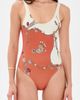 Versace Versace Stolen Jewels Printed One-Piece Swimsuit Orange/White/Gold - 2