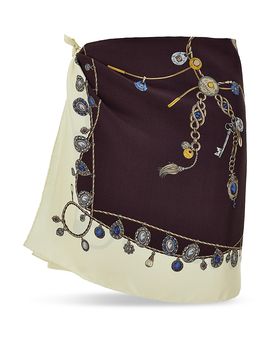 Versace Versace Stolen Jewels Silk Skirt