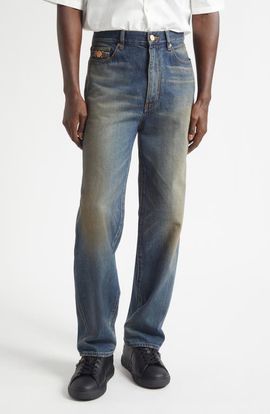 Versace Versace Stop Straight Leg Jeans