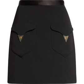 Versace Versace Stretch Virgin Wool Miniskirt