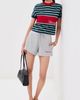 Versace Versace Striped Cotton Jersey with Intarsia Jersey Ink/Grass Green/White - 5
