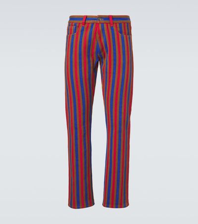 Versace Versace Striped straight jeans