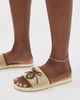 Versace Versace Suede and Calf Leather Espadrilles Mud/Chestnut/Gold - 3