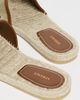 Versace Versace Suede and Calf Leather Espadrilles Mud/Chestnut/Gold - 4