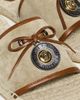 Versace Versace Suede and Calf Leather Espadrilles Mud/Chestnut/Gold - 6