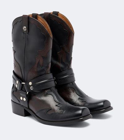 Versace Versace Sylvester leather cowboy boots