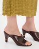 Versace Versace T.80 Lamb Leather Mules 1NM1J Moka Gold '82 - 3