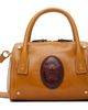 Versace Versace Tan Roomy Small Leather Boston Bag - 1