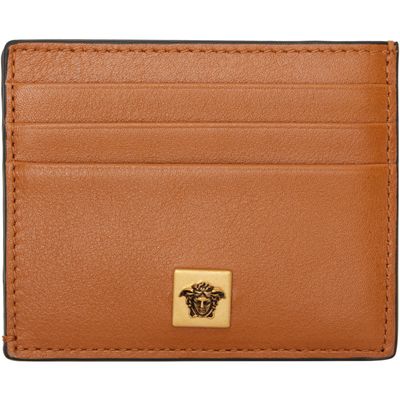 Versace Versace Tan Severine Leather Card Holder