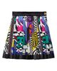 Versace Versace Teatro Foulard Pleated Silk Twill Miniskirt - 3