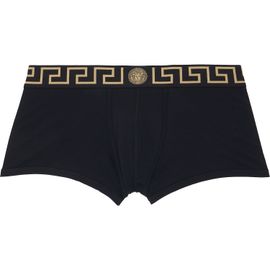 Versace Versace Three-Pack Black Cotton-Jersey Boxer Briefs
