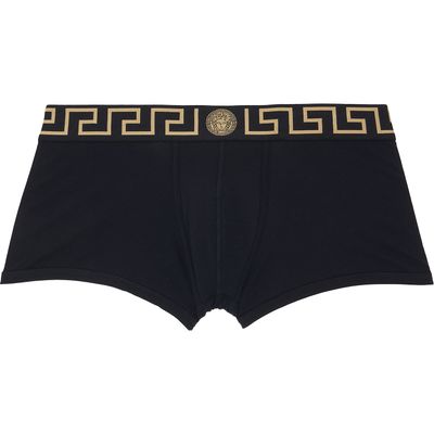Versace Versace Three-Pack Black Cotton-Jersey Boxer Briefs